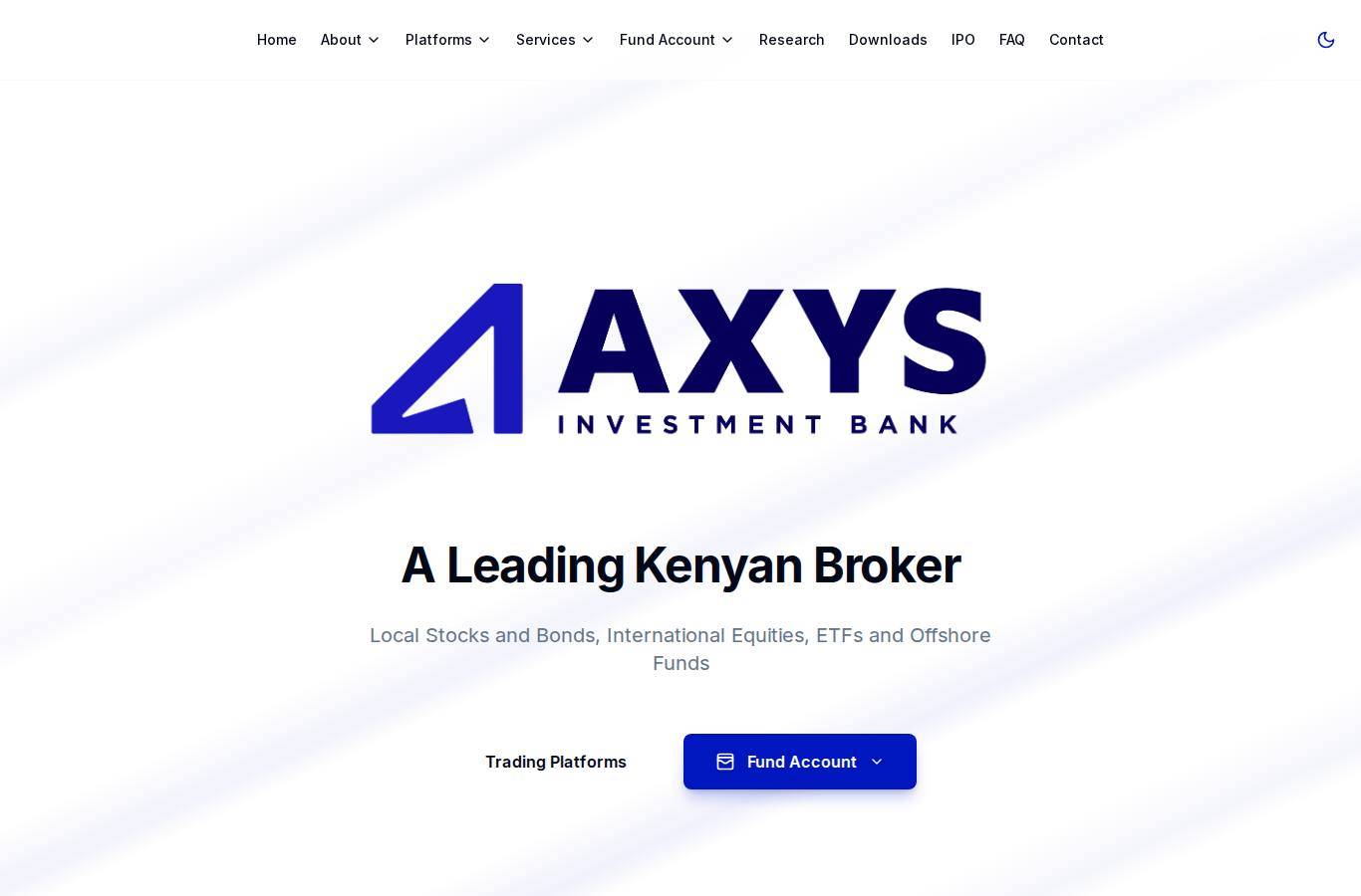 Screenshot of the AIB-AXYS Africa website