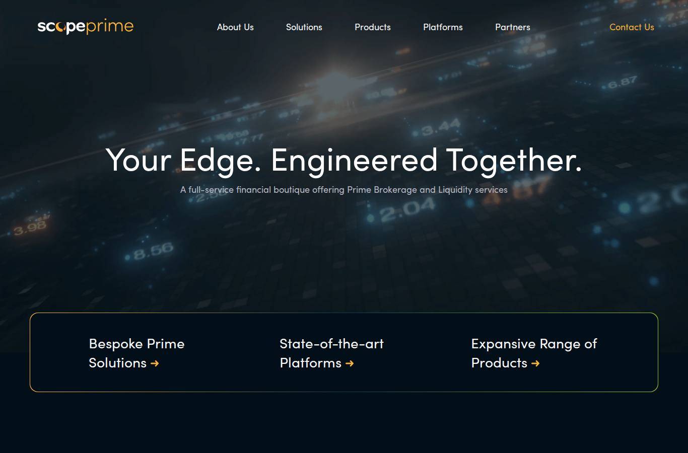 Screenshot of the Scope Markets Kenya website